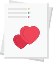 ilustración de vector de carta de amor en un fondo. símbolos de calidad premium. iconos vectoriales para concepto y diseño gráfico.