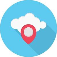 cloud location vector illustration on a background.Premium quality symbols.vector icons for concept and graphic design.