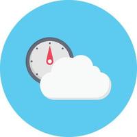 ilustración de vector de medidor de nube en un fondo. símbolos de calidad premium. iconos vectoriales para concepto y diseño gráfico.