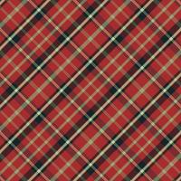 Tartan or plaid retro color pattern. vector