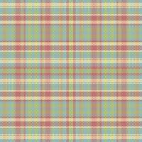 Tartan or plaid retro color pattern. vector