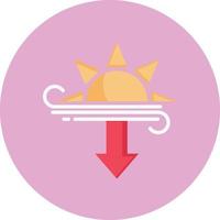 Ilustración de vector de puesta de sol sobre un fondo. Símbolos de calidad premium. Iconos vectoriales para concepto y diseño gráfico.