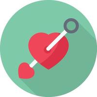 ilustración de vector de corazón en un fondo. símbolos de calidad premium. iconos vectoriales para concepto y diseño gráfico.