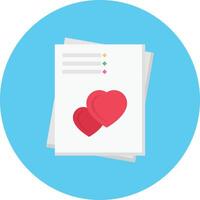 ilustración de vector de carta de amor en un fondo. símbolos de calidad premium. iconos vectoriales para concepto y diseño gráfico.