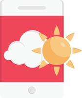 mobile weather vector illustration on a background.Premium quality symbols.vector icons for concept and graphic design.