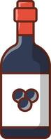 ilustración de vector de vino en un fondo. símbolos de calidad premium. iconos vectoriales para concepto y diseño gráfico.