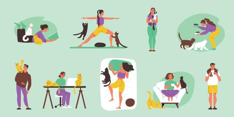 Cats Lovers Color Set