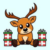 Vector illustration of a cute and adorable deer