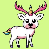 Vector illustration of a cute and adorable deer