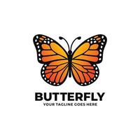 Butterfly logo design vector illustration