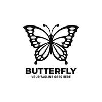 Butterfly logo design vector illustration