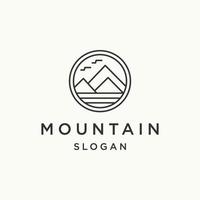 Mountain logo template vector illustration design