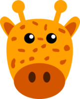 süßes Giraffengesicht png