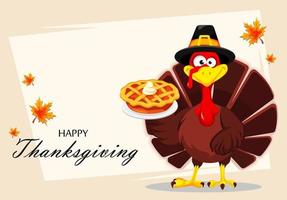 Thanksgiving turkey. Happy Thanksgiving day vector