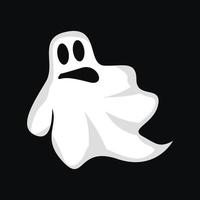 Ghost Logo, Halloween Ghost Vector Illustration, Halloween Party Template