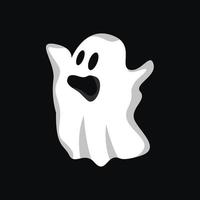 Ghost Logo, Halloween Ghost Vector Illustration, Halloween Party Template