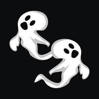 logotipo de fantasma, ilustración de vector de fantasma de halloween, plantilla de fiesta de halloween