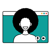 online video call illustration png