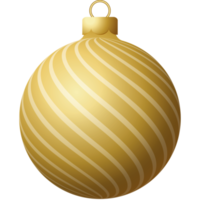 boule de noel dorée boule de luxe suspendue png