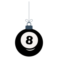 illustration de boule de billard de noël png