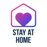 stay at home sticker png