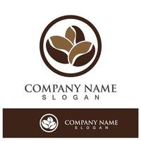 coffee bean icon drink logo images vector