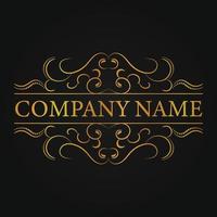 Luxury Ornamental Divider For Company Name vector