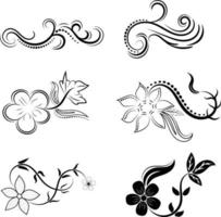 Vintage floral Ornaments Design vector