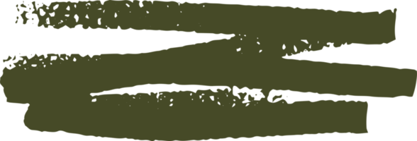 grön grov måla stroke för design element. konstnärlig form borsta stroke för prydnad och lägre tredjedelar isolerat bakgrund png