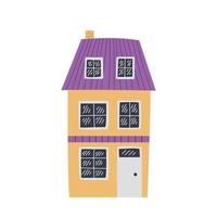 Vector country house illustration. Hand drawn house clip art