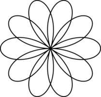 forme d'illustration de spirographe png