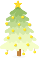 piatto stile luminosa Natale albero c png