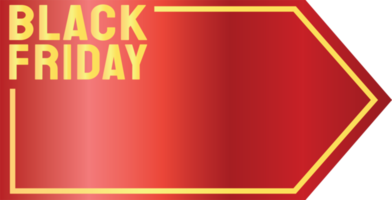 etiqueta de viernes negro para concepto de promoción o venta png