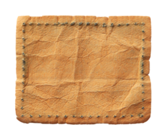 leather jeans label png