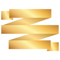 Gold Ribbon Banner png