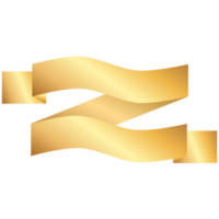 bandera de la cinta de oro png