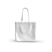 maqueta de bolso de mano blanco realista con sombra png