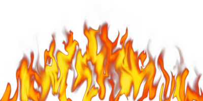 Illustration of burning fire flame png