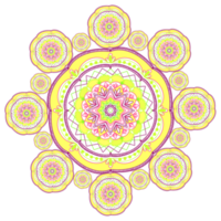 Mandala-Blumenverzierung png