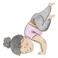 Hand Stand Pose illustration png