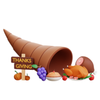 3D Thanksgiving Icon Illustration png