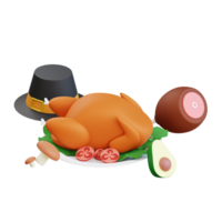 3D Thanksgiving Icon Illustration png