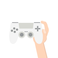 gamer hand holding joystick game controller pad png