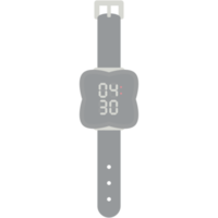 Digitaluhr Armbanduhr schwarzes Kautschukband png