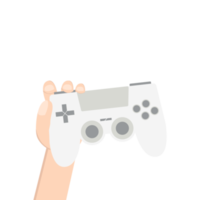 gamer hand holding joystick game controller pad png