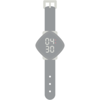 Digitaluhr Armbanduhr schwarzes Kautschukband png