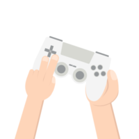 gamer hand holding joystick game controller pad png