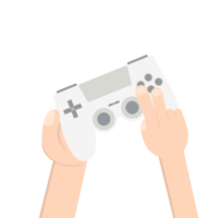 gamer hand holding joystick game controller pad png