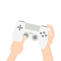 gamer mano sujetando joystick game controller pad png