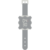 Digitaluhr Armbanduhr schwarzes Kautschukband png